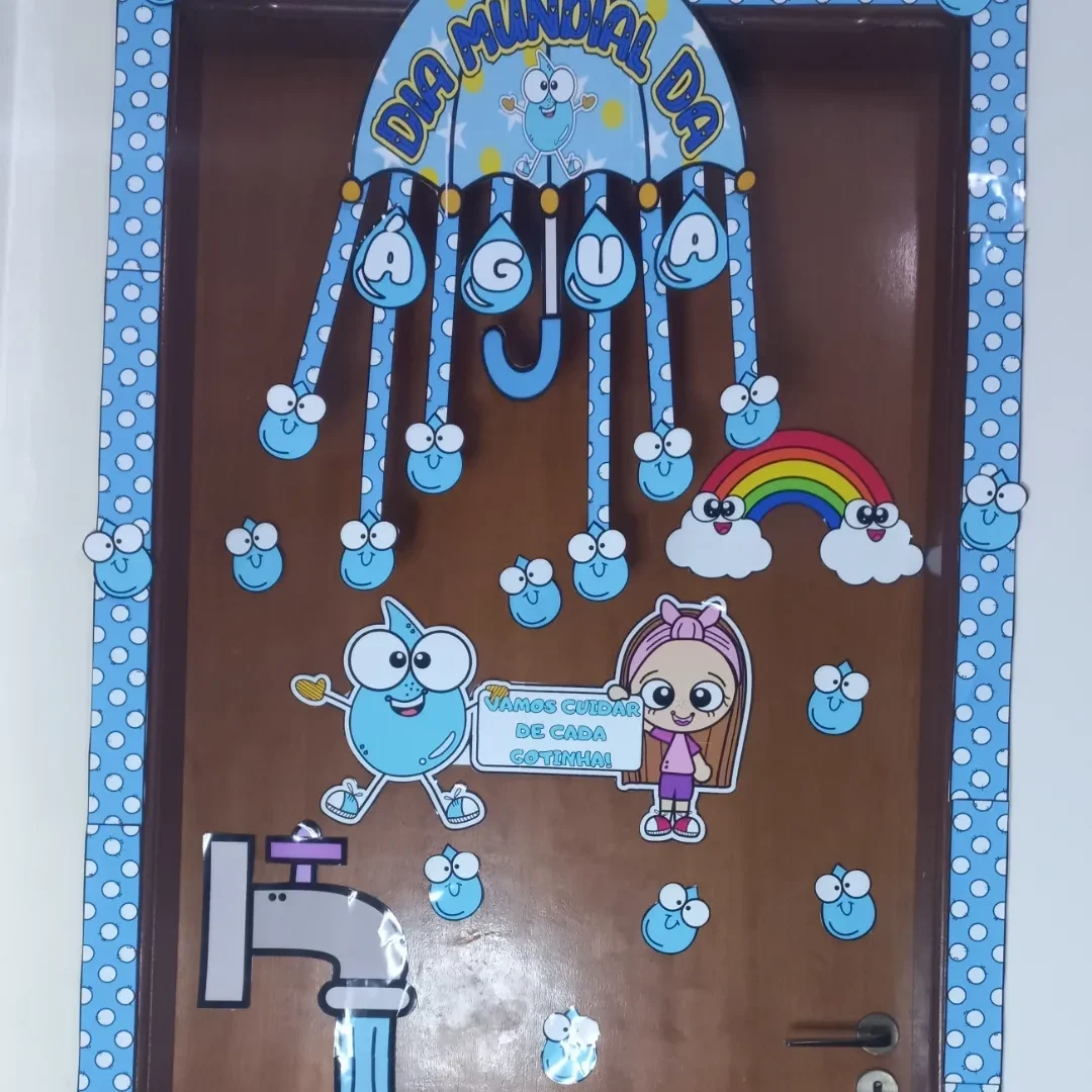 Decoração porta - Dia mundial da água