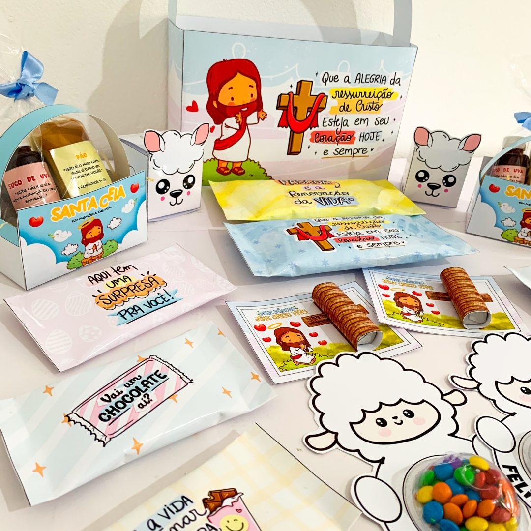 Kit lembrancinha Páscoa Cristã
