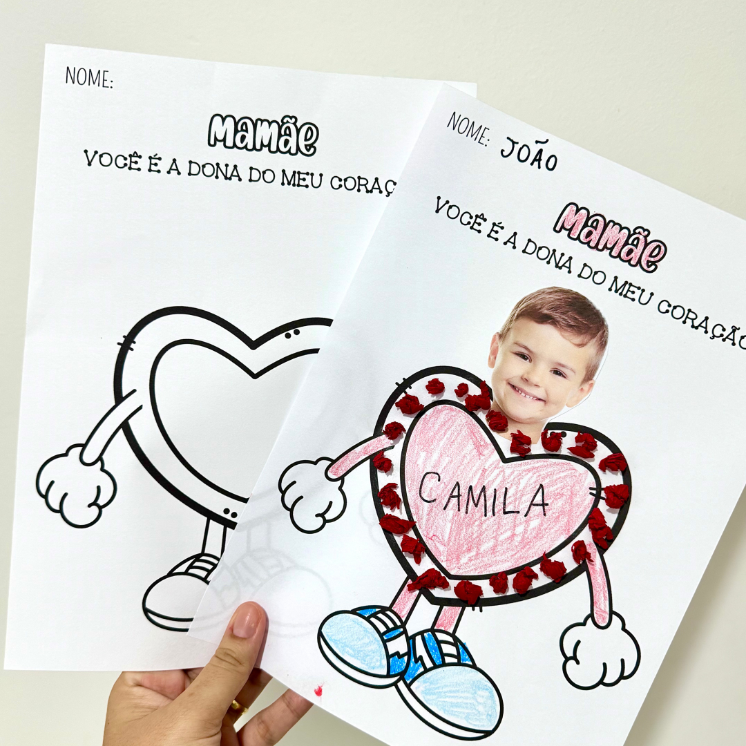 Atividades de artes - Coração