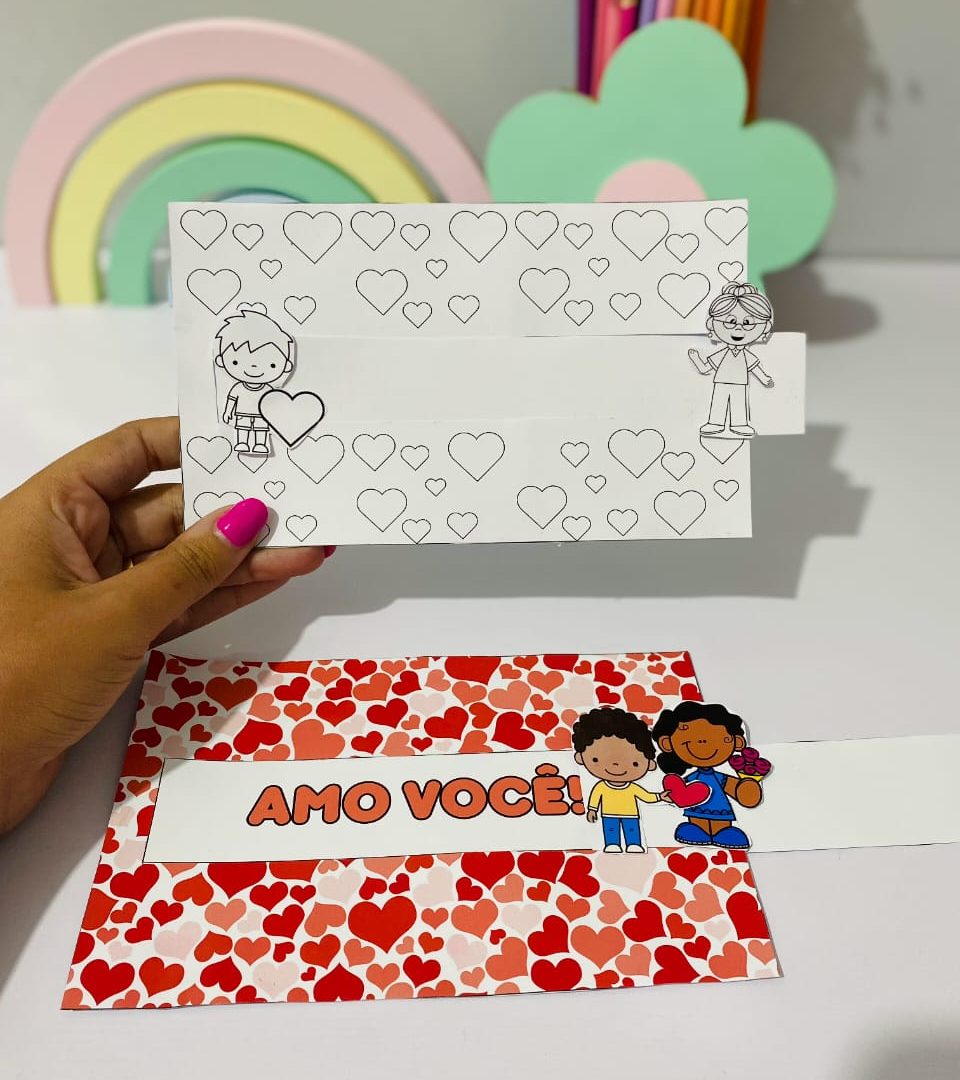 Cartão Interativo "Amo Você"