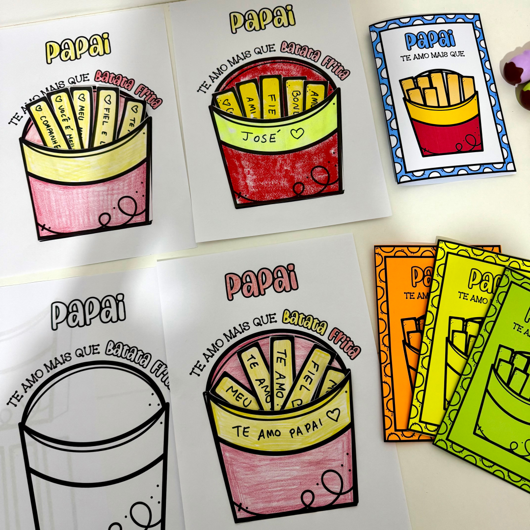 Kit Dia dos Pais tema "BATATA FRITA"