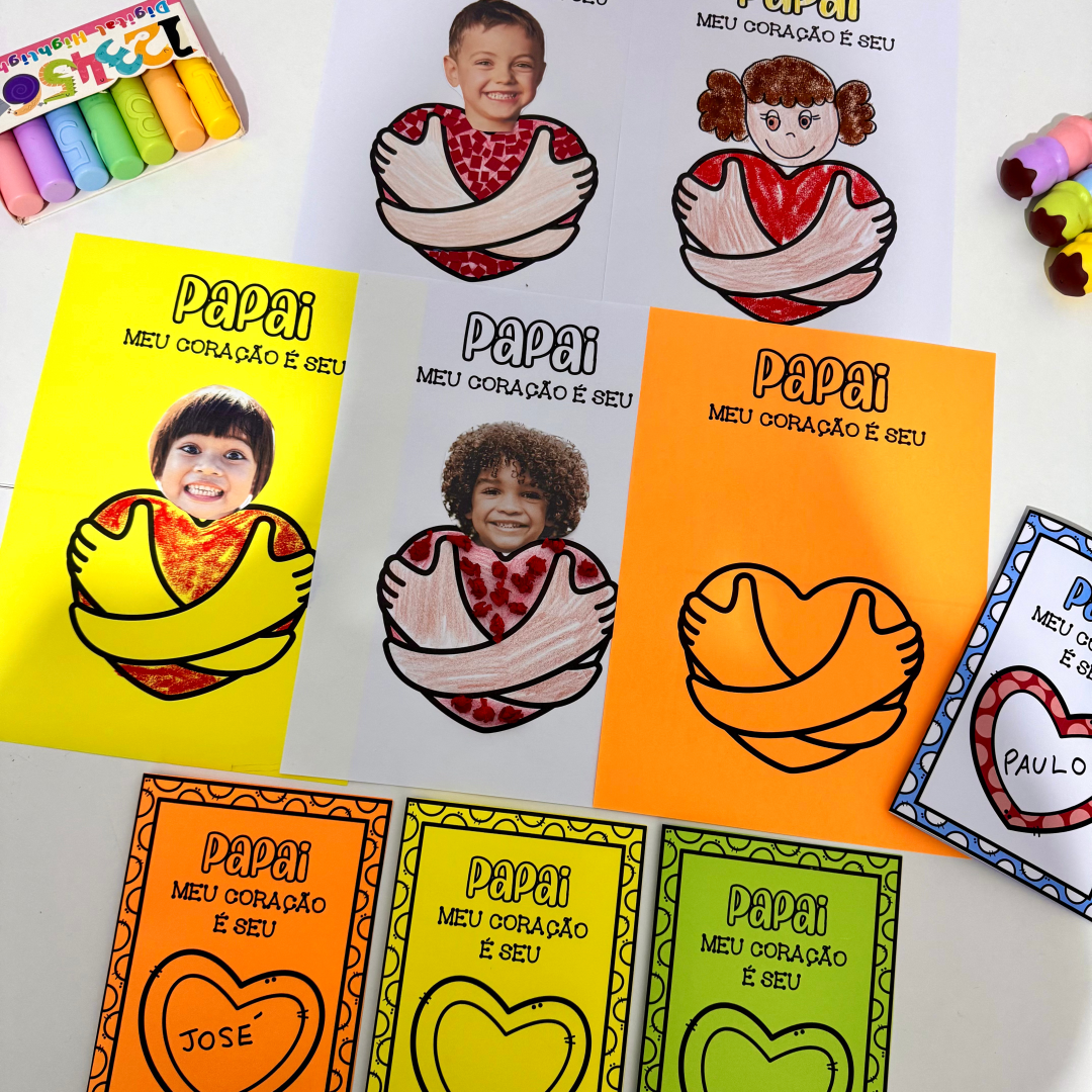 Kit Dia dos Pais tema " MEU CORAÇÃO É SEU"