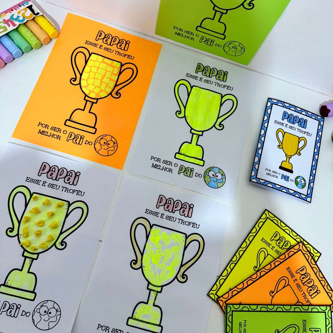 Kit Dia dos Pais tema Troféu