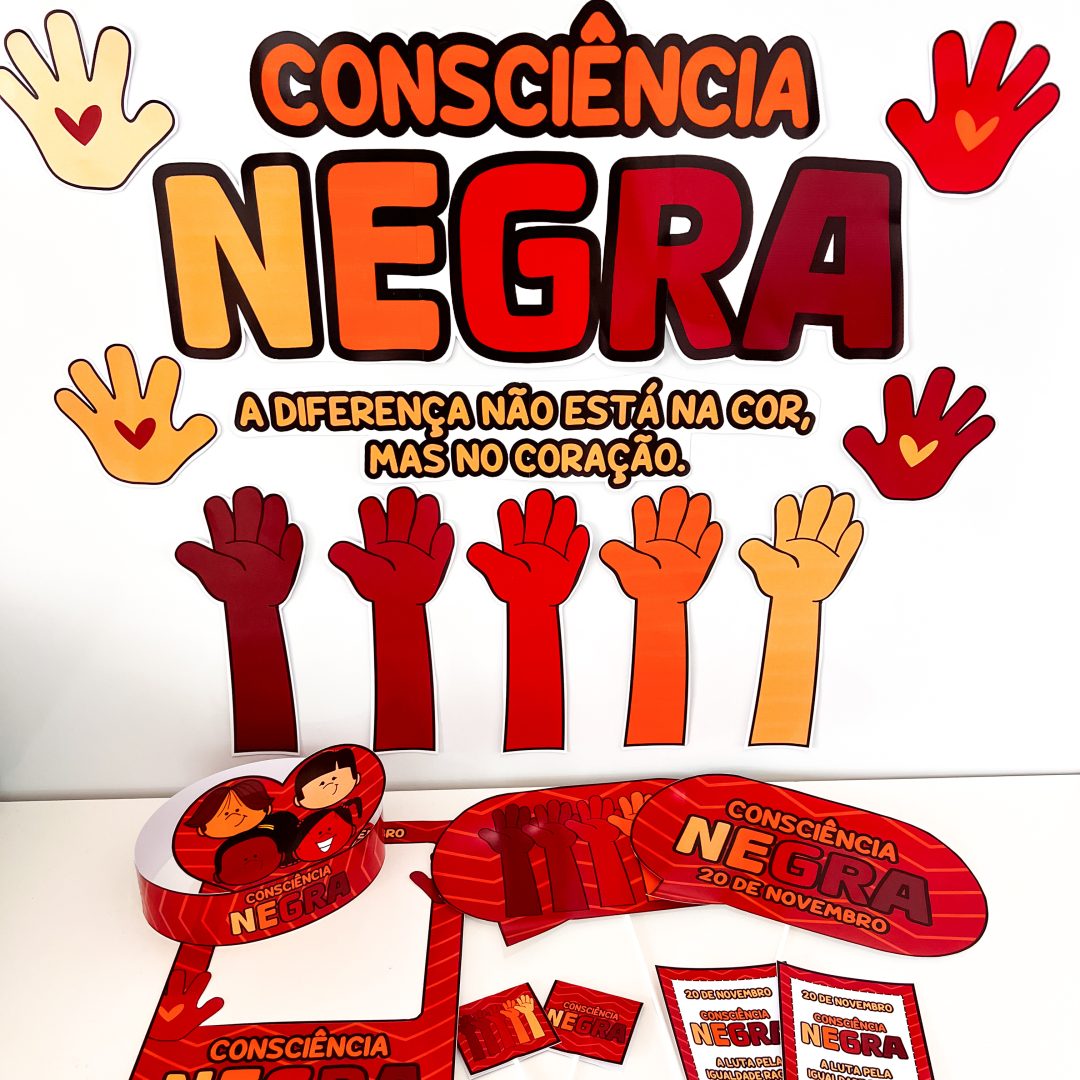 Kit Painel + Lembrancinha Dia da Consciência Negra